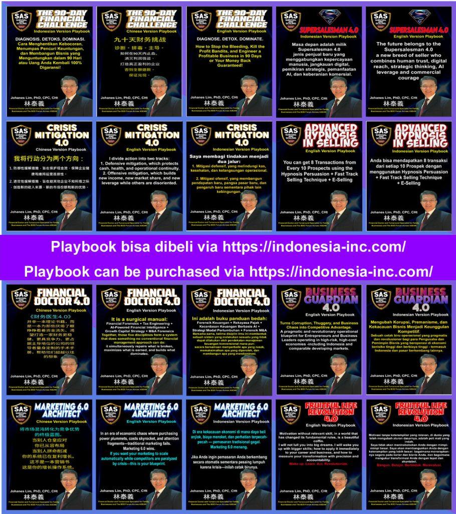 playbook doctor Johanes Lim, virtual family office, solusi bisnis, profit bisnis, problem bisnis, Financial Doctor